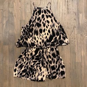 Animal Print Romper